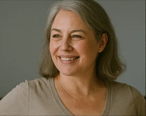 Mulher feliz e saudável